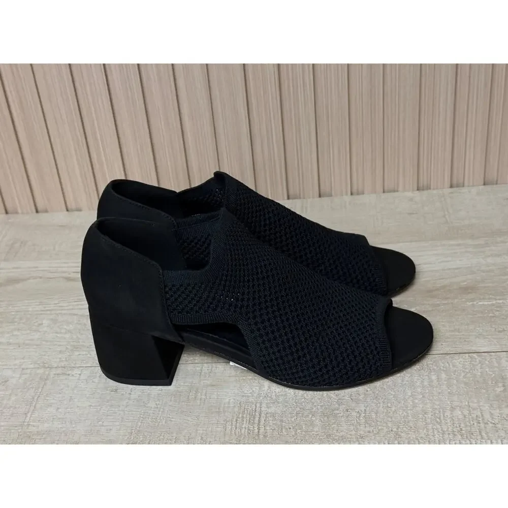 Eileen Fisher Ferris Mesh Sandal With Cutout Sides Sz 7 Womens Shoes